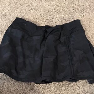Black Camouflage LULULEMON Skirt